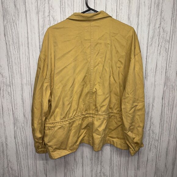 Womens Size M Madewell Military Jacket Yellow EUC - Picture 7 of 7